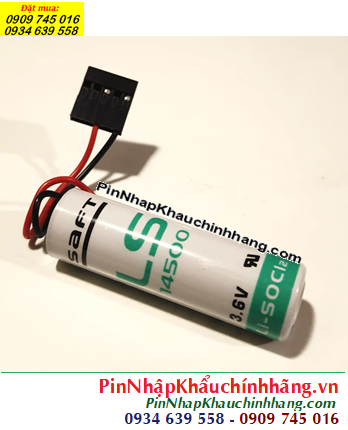 SAFT LS14500 (Zắc VC3N), Pin nuôi nguồn SAFT LS14500 lithium 3.6v 2600mAh chính hãng 